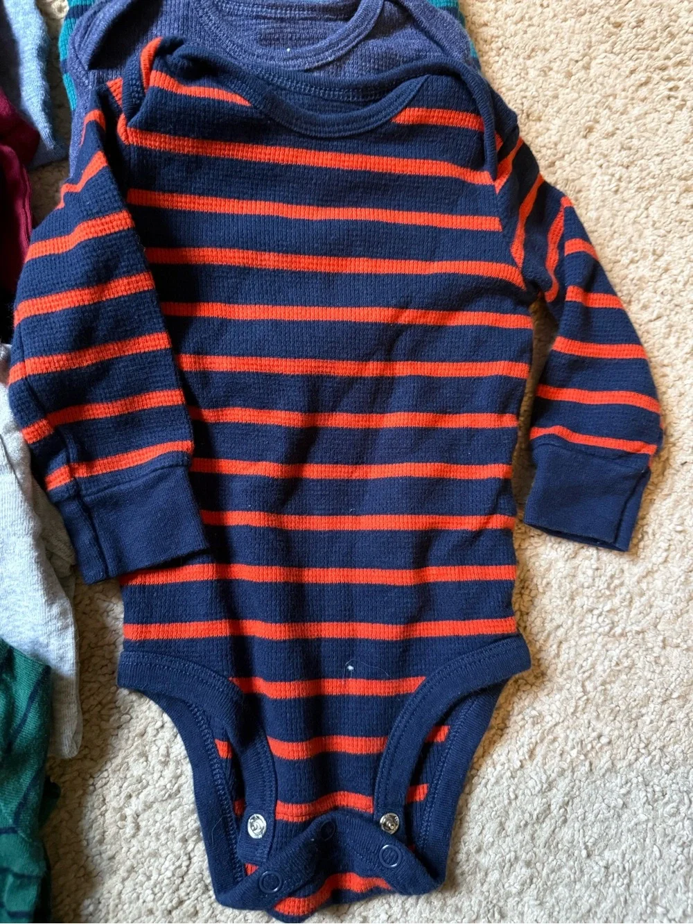 Carter's & Old Navy long sleeve Baby Bodysuit - size 3-6 months